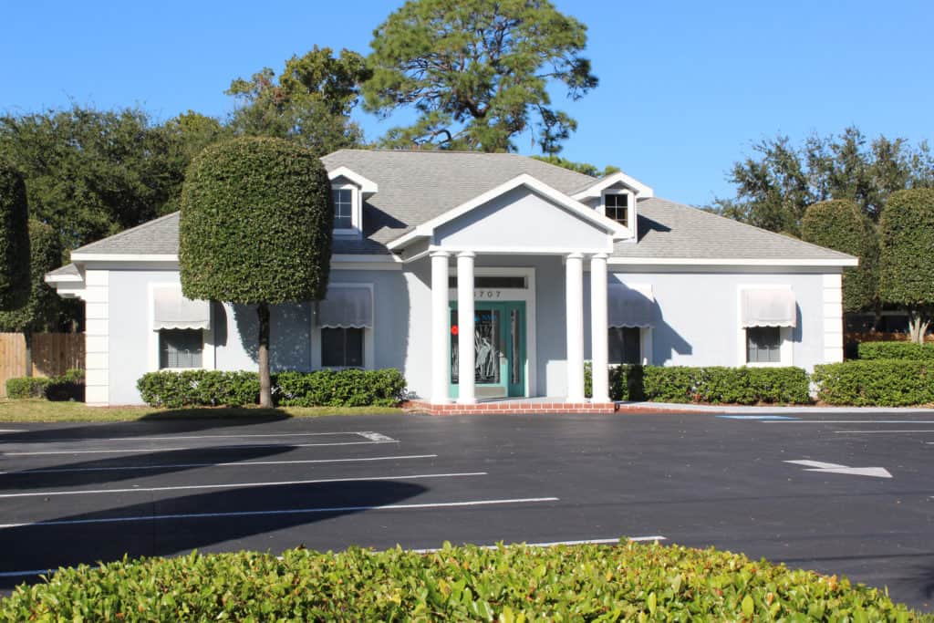 Exterior of a single-story medical office building