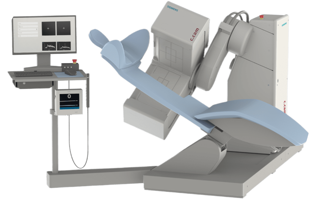 Nuclear cardiology gamma camera system with imaging workstation